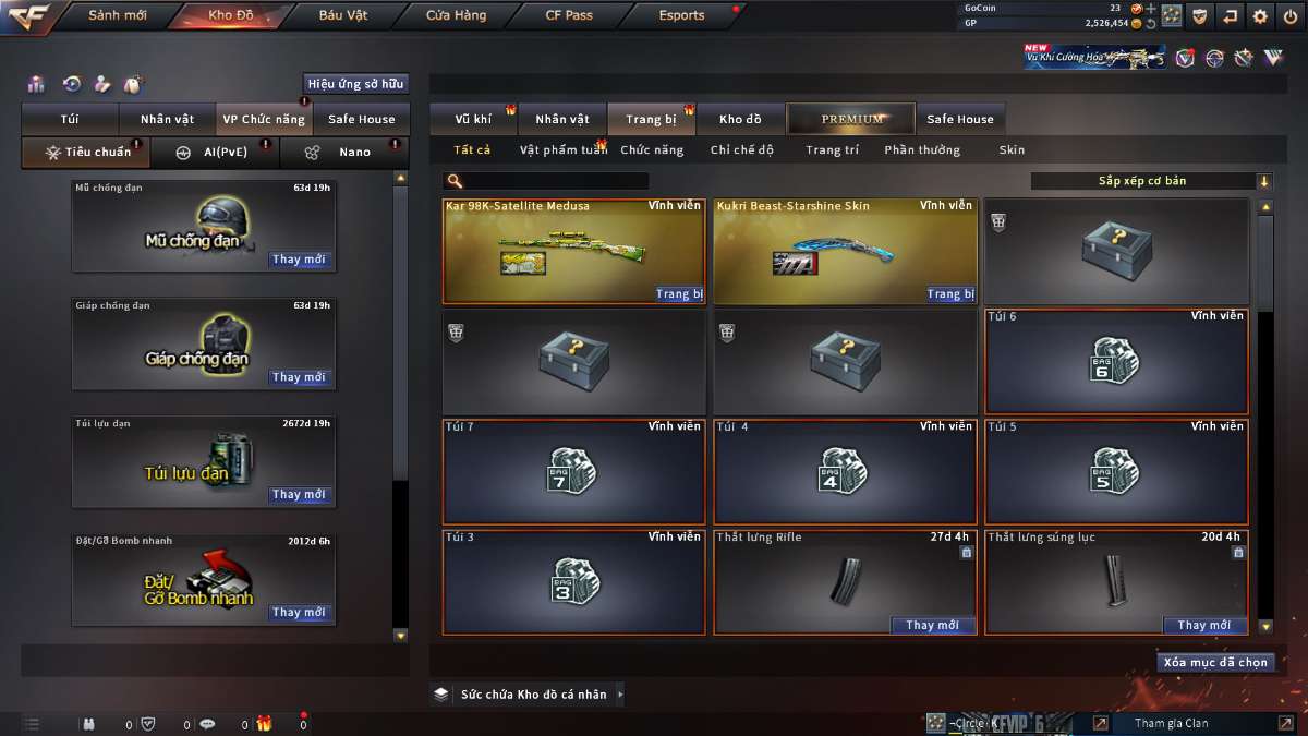 shop acc cf uy tin gia re